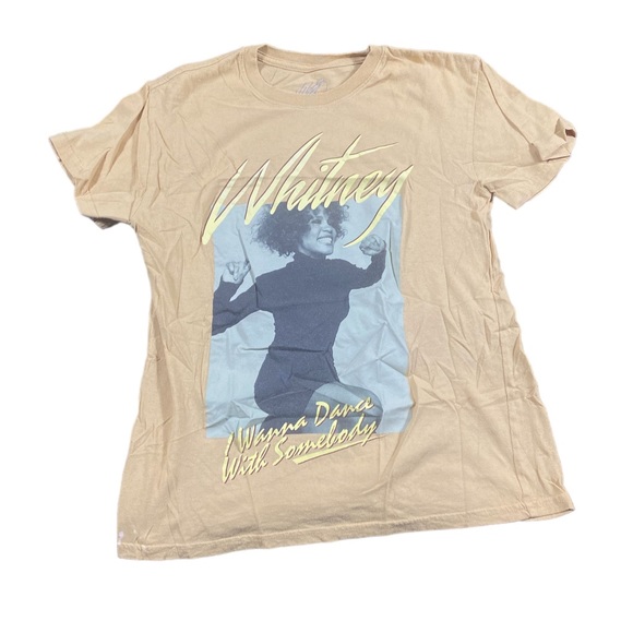 Whitney Houston I wanna dance with somebody T-Shirt Medium R&B Hip Hop Rap - Picture 1 of 3